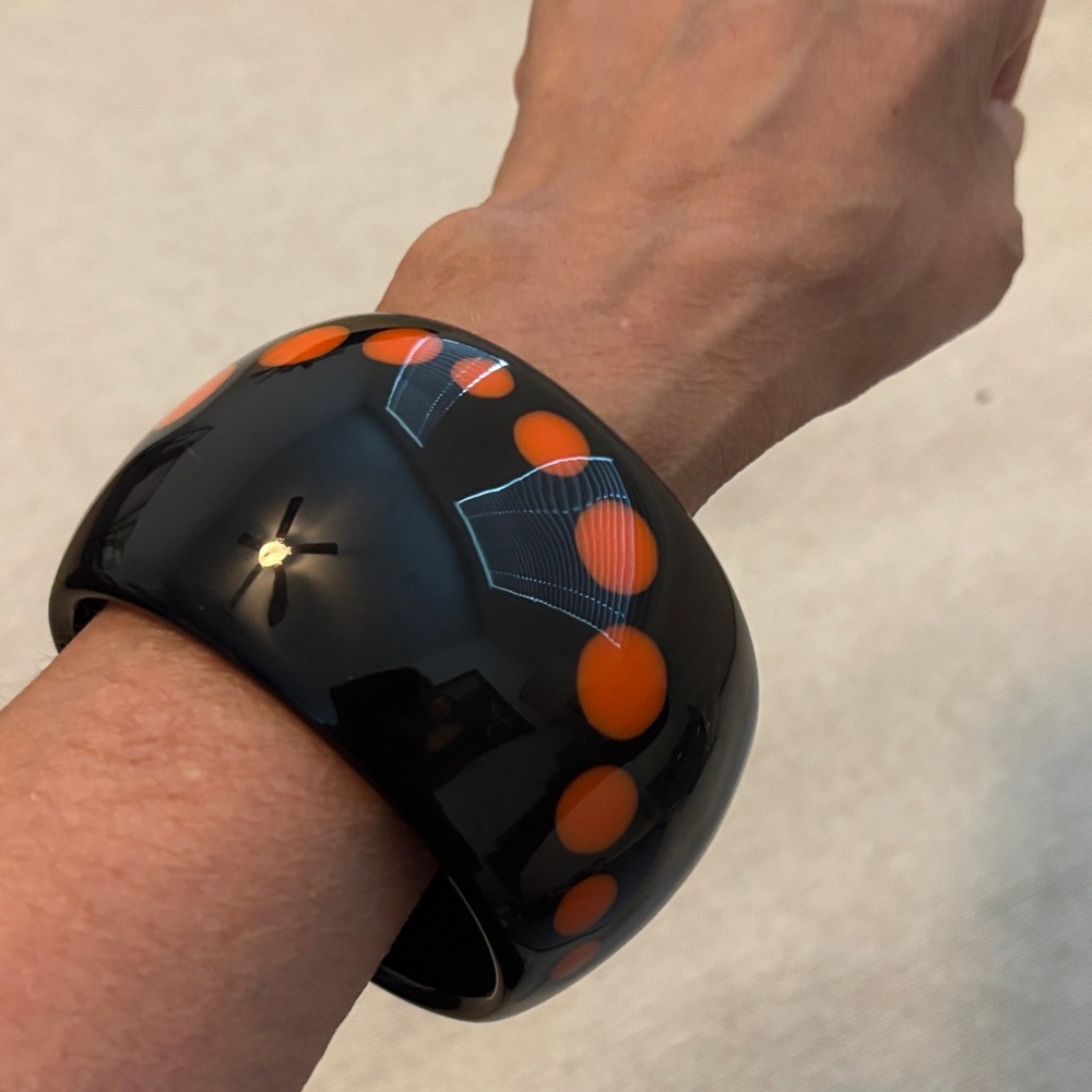 Chic Black and Orange Bracelet